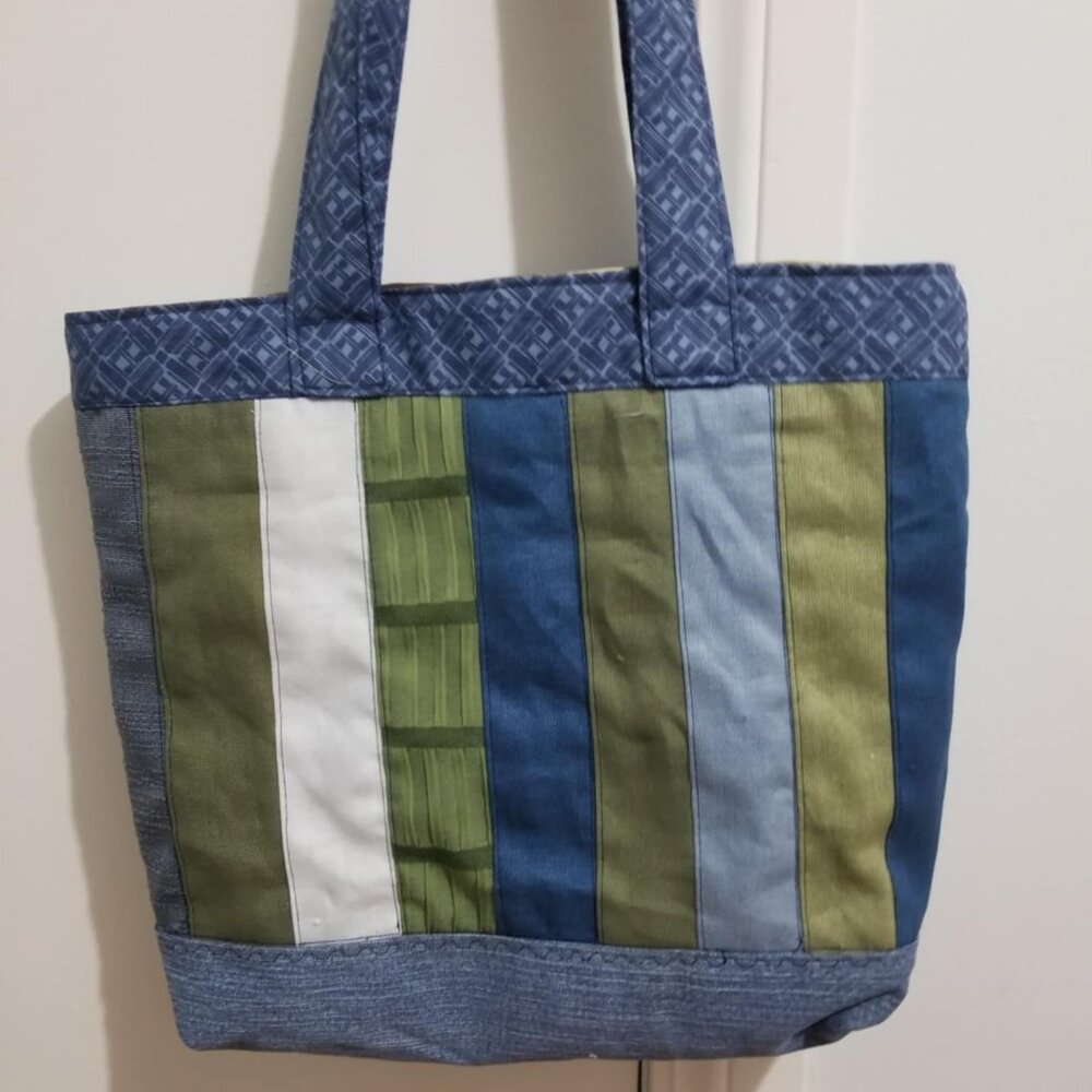 Shoulder Tote Bag, Handbag, Market, Book, Shoe Bag, Denim, Country, Handmade
